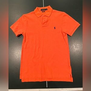 Polo by Ralph Lauren Slim Fit Polo Shirt, Adult Medium, Orange